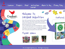 Tablet Screenshot of cardinalgames.com